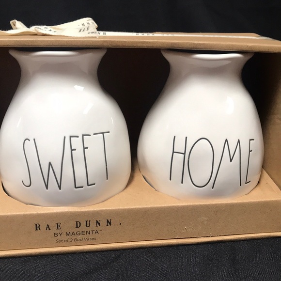 NIB Rae Dunn Home Sweet Home Vases - Picture 3 of 5